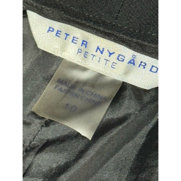 Peter Nygard Black Dress Pants Size 10‎ Petites - Picture 5 of 6